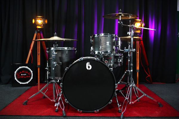 BDC Raven Club 22" 3pc Shell Pack - Black Satin Ash