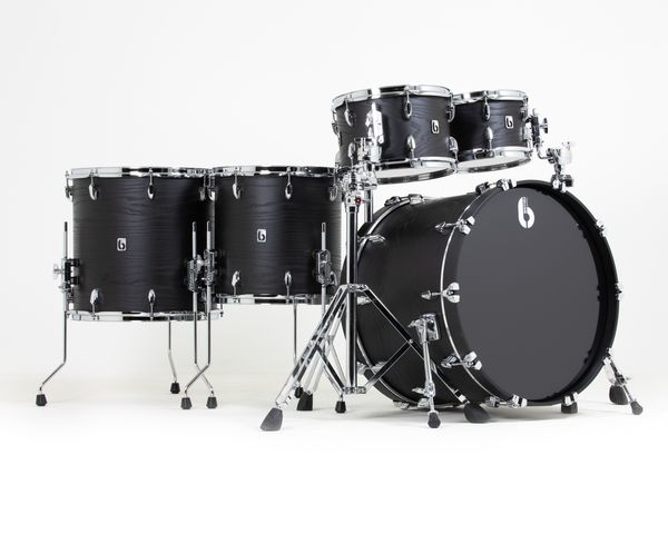 BDC Raven Fusion Rock 22" 5pc Shell Pack - Black Satin Ash