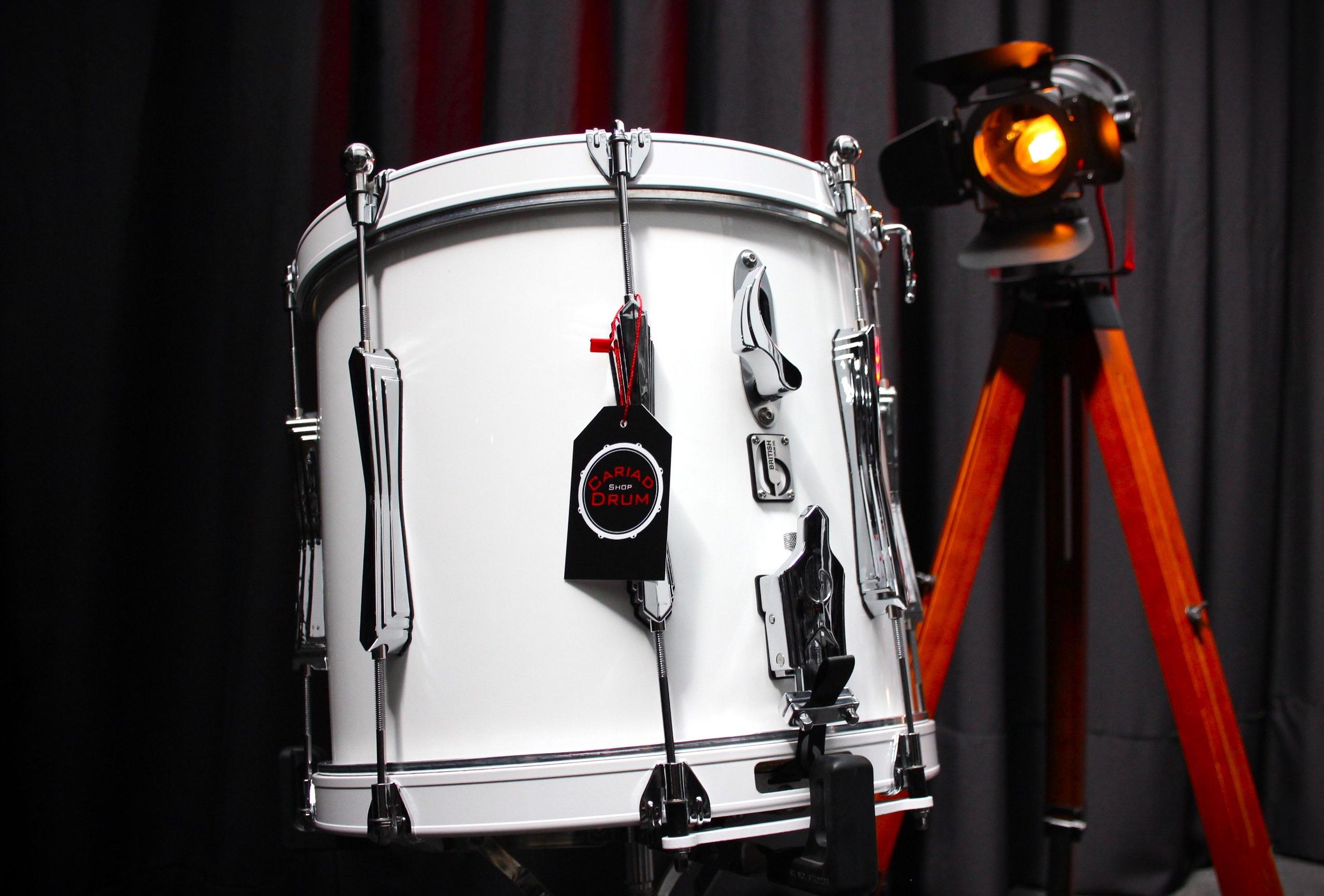 BDC RS1 Marching Snare Drum - Gloss White