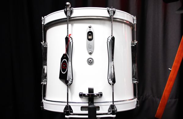 BDC RS1 Marching Snare Drum - Gloss White