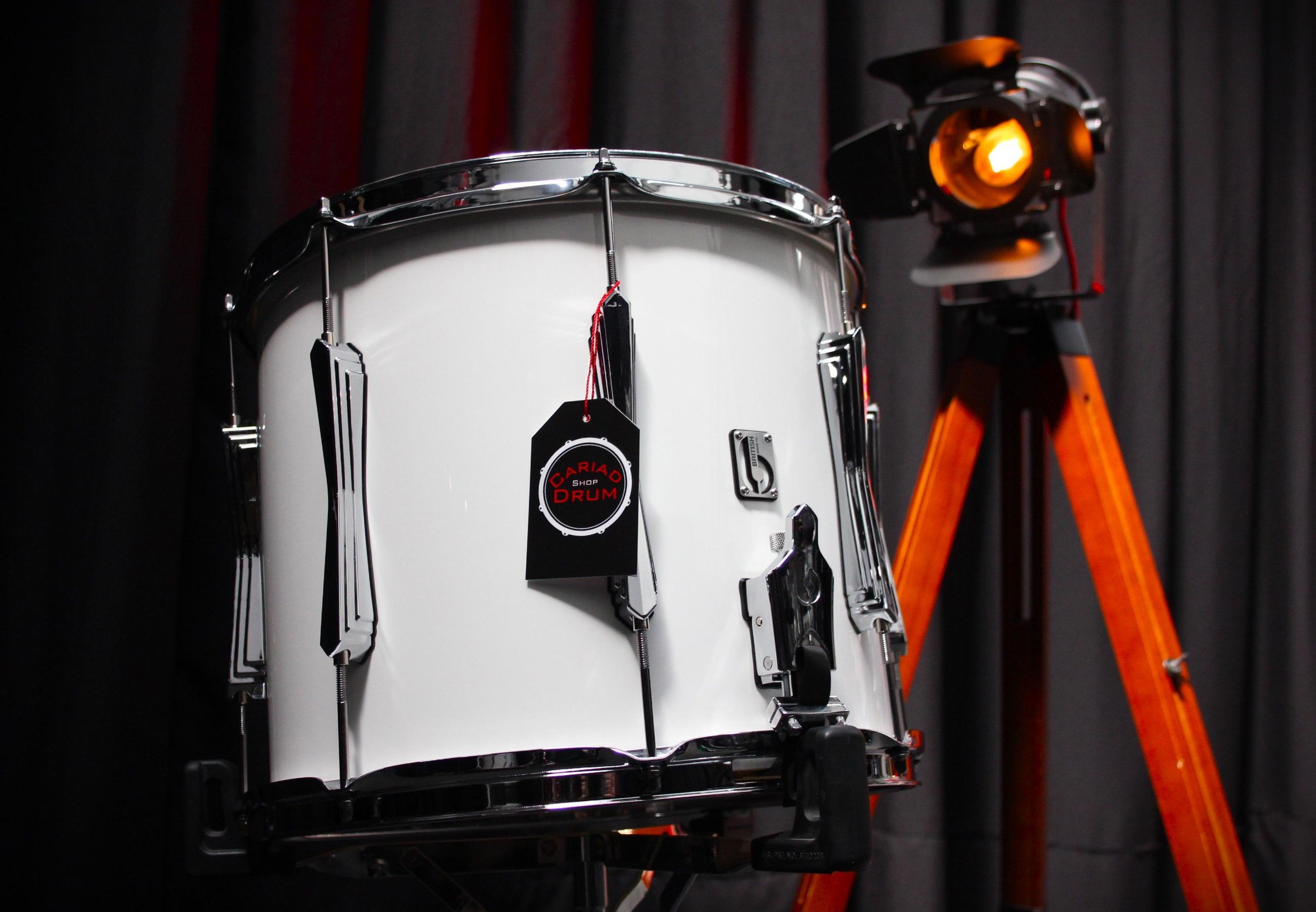 BDC RS1P Marching Snare Drum - Gloss White