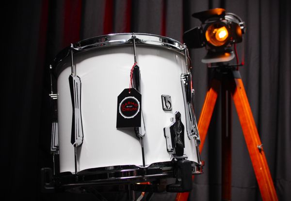 BDC RS1P Marching Snare Drum - Gloss White