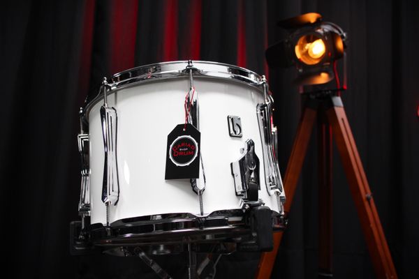 BDC RS1Y Marching Snare Drum - Gloss White