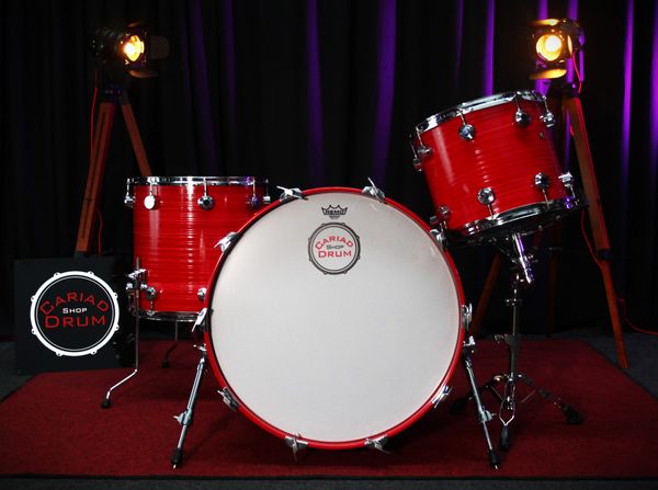 Cariad Custom 24" 3pc Shell Pack - Orange/Red Swirl