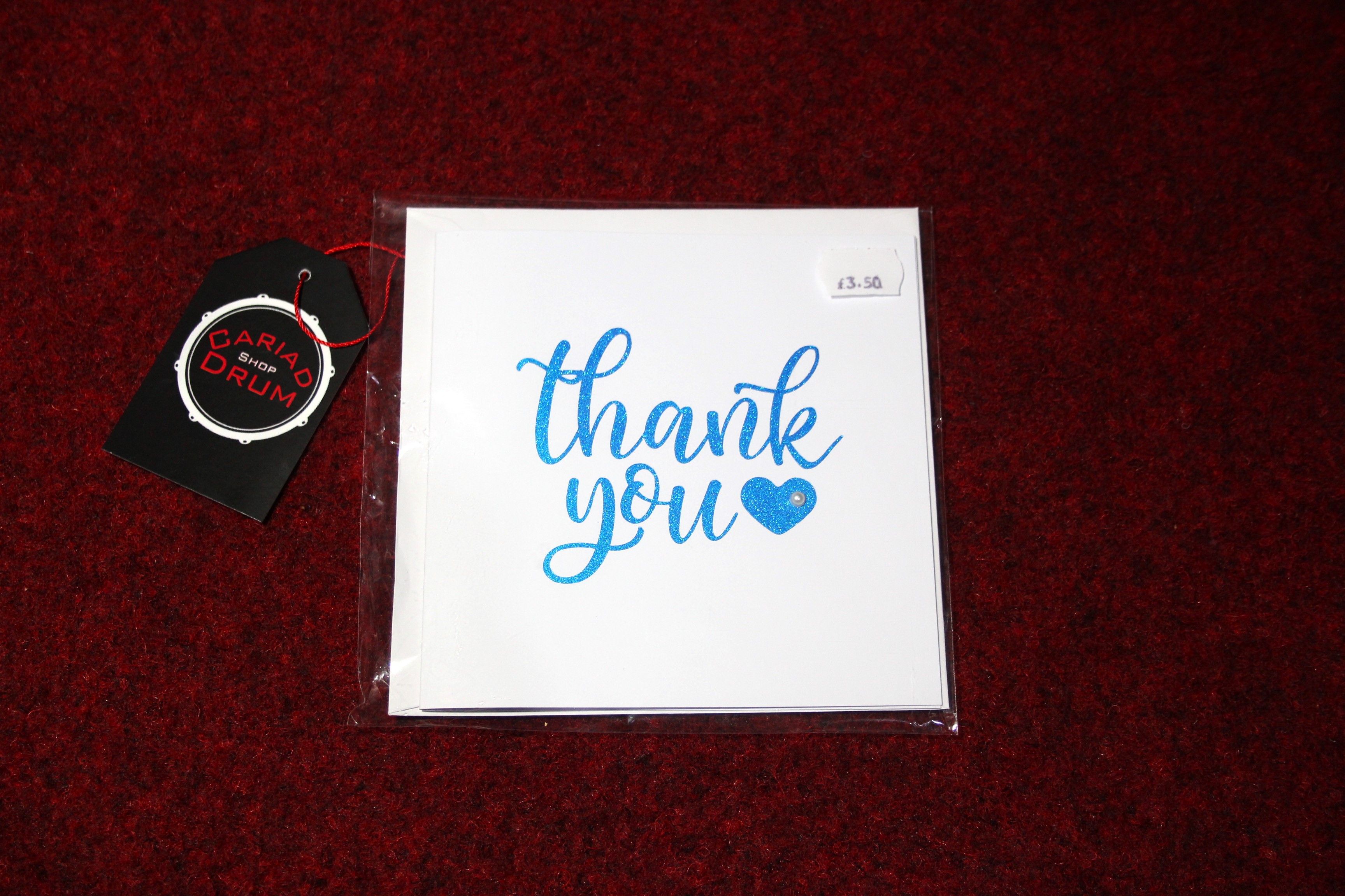 Cariad Handcrafted 'Thank You' Card 