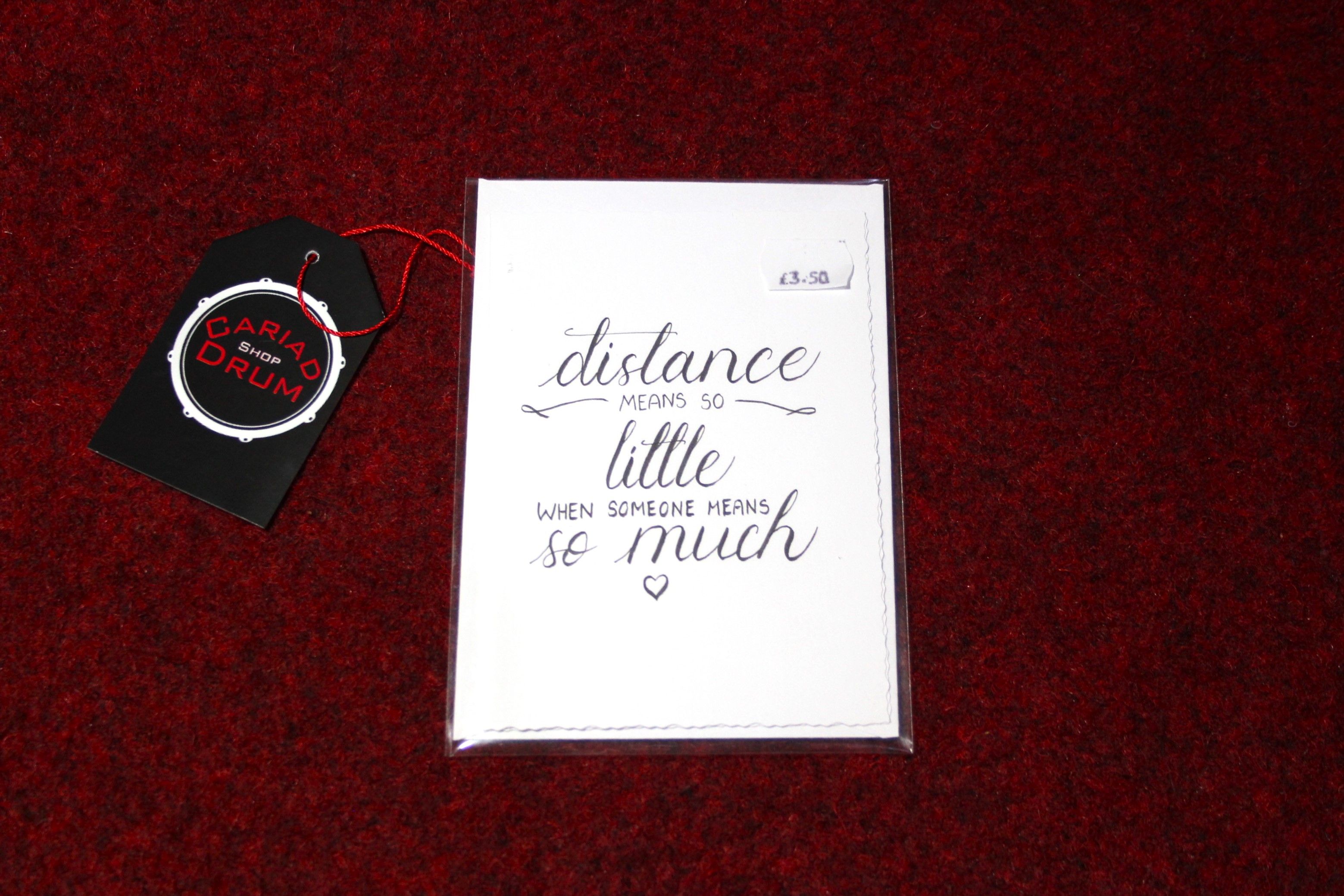 Cariad Handcrafted Card