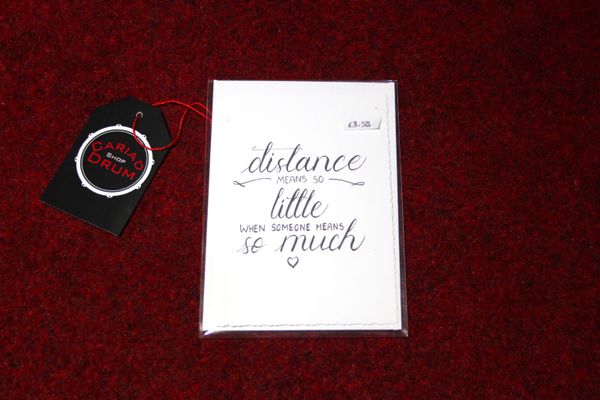 Cariad Handcrafted Card