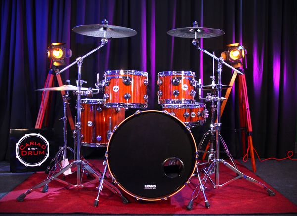 DW Collector's Series Cherry Mahogany 5pc Shell Pack - Natural Lacquer Finish