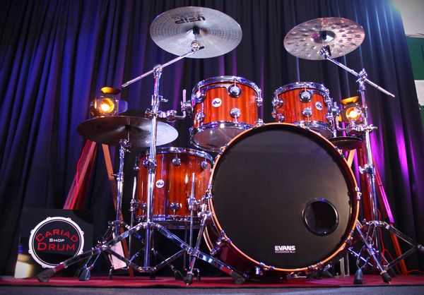 DW Collector's Series Cherry Mahogany 5pc Shell Pack - Natural Lacquer Finish