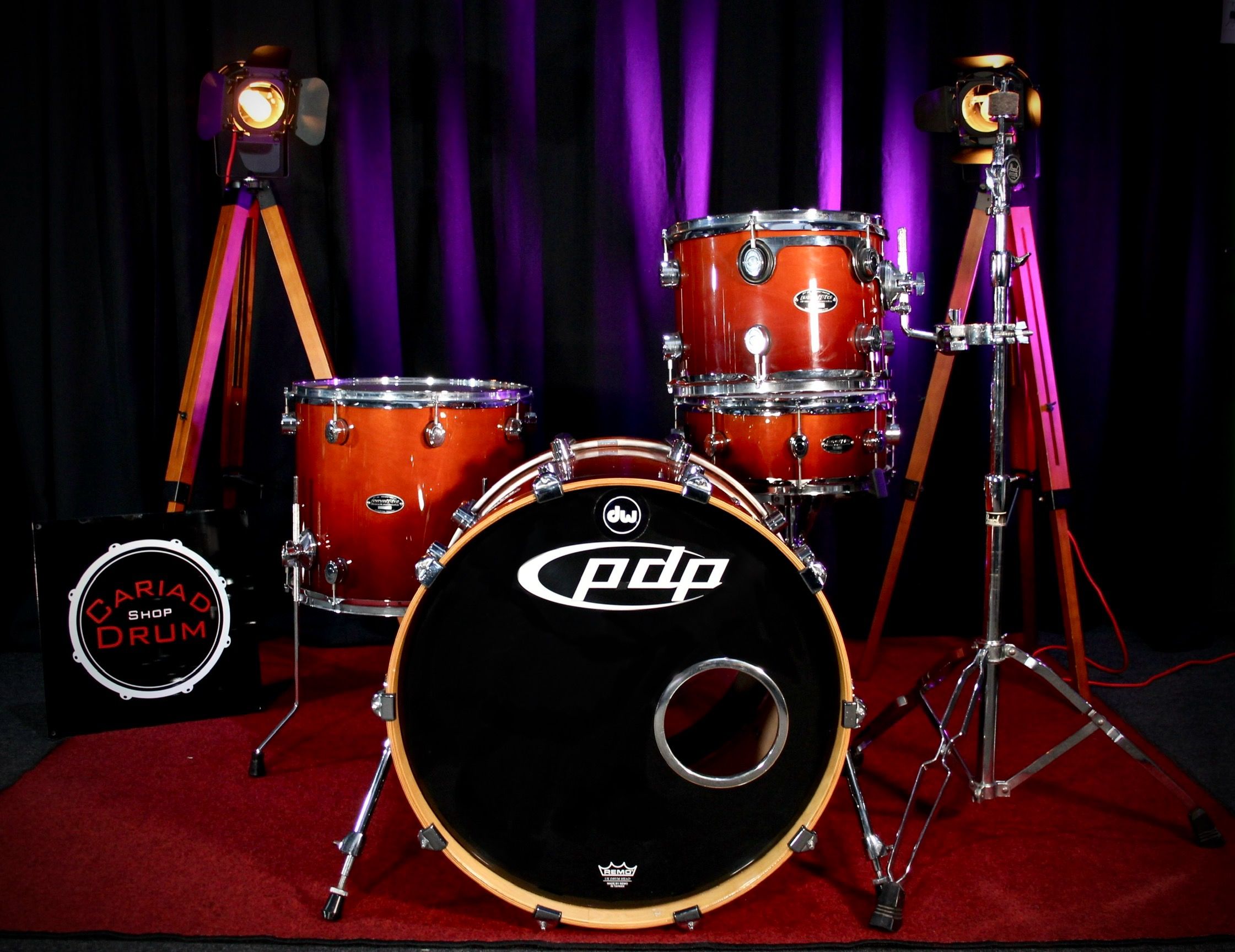 DW PDP Pacific FX Series 4pc 22” Shell Pack - Tobacco Fade