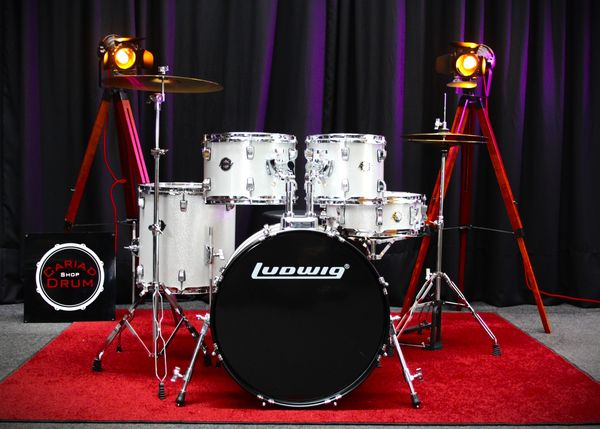 Ludwig Accent Fuse 20" 5pc Drum Kit - Silver Sparkle