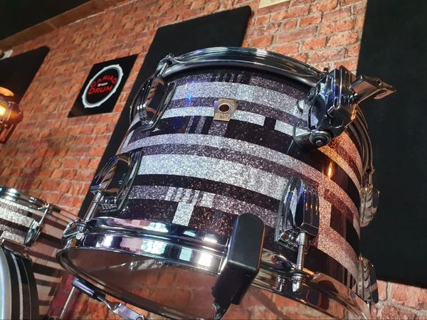 Ludwig Classic Maple FAB Shell Pack - Digital Black Sparkle