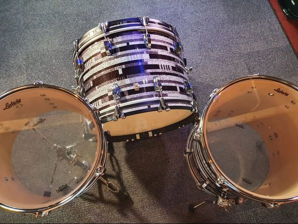Ludwig Classic Maple FAB Shell Pack - Digital Black Sparkle
