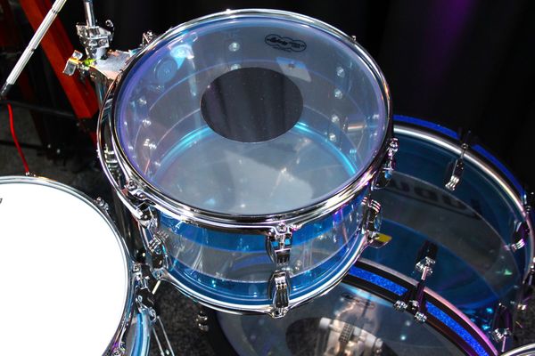 Ludwig Vistalite 50th Anniversary Acrylic 22" Shell Pack - Blue Clear Blue