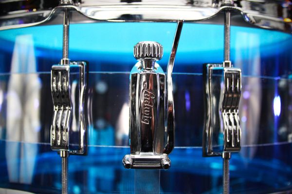 Ludwig Vistalite 50th Anniversary Acrylic 14" x 6.5" Snare Drum - Blue Clear Blue