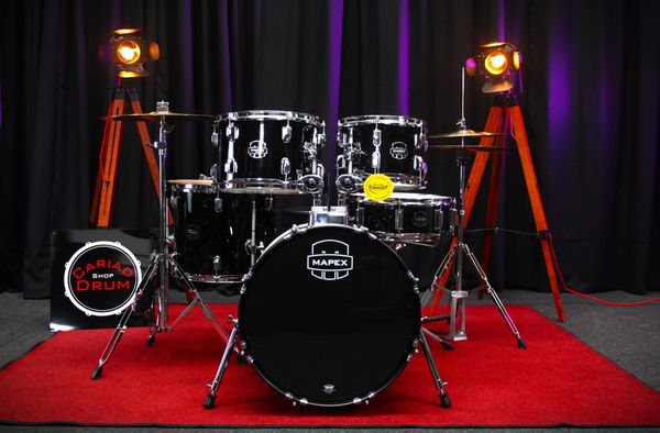 Mapex Comet Fusion 18" 5pc Drum Kit w/hardware - Dark Black
