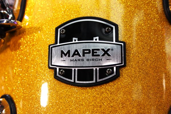 Mapex Mars Birch 22" Drum Kit w/ Hardware & Cymbals - Sunflower Sparkle