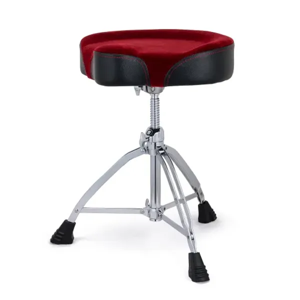 Mapex Saddle Cloth Top Threaded Drum Throne - Red