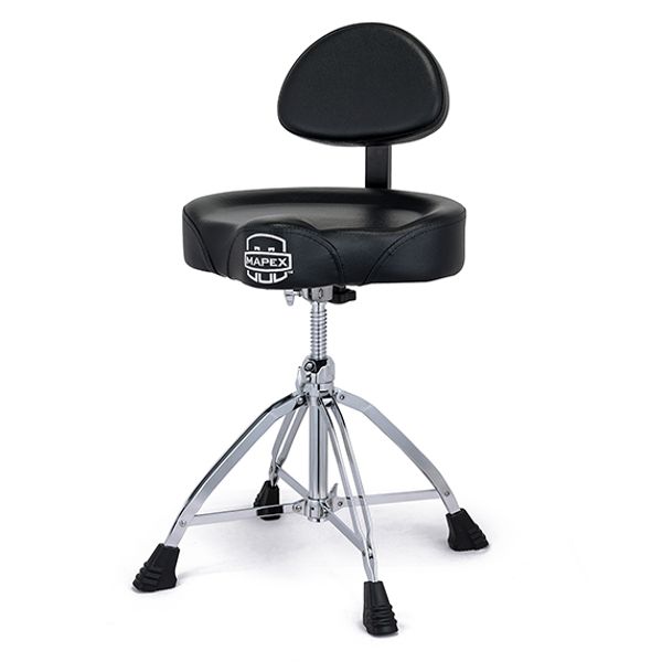 Mapex Saddle Top Threaded Drum Throne with Backrest