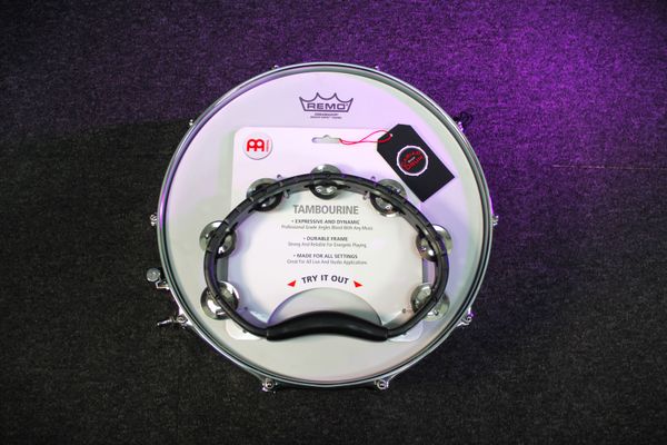 Meinl Headliner Series Handheld ABS Tambourine Single Row - Black