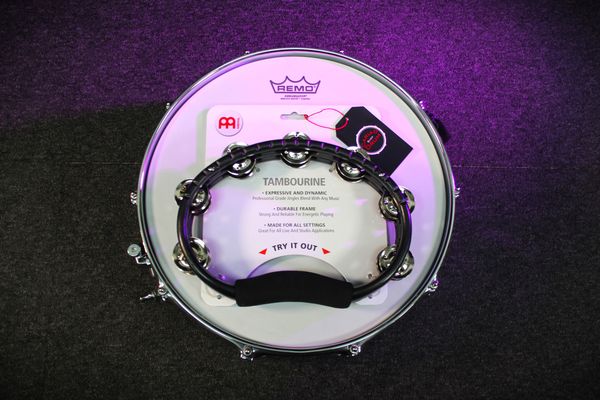 Meinl Traditional Handheld ABS Tambourine Dual Row - Black
