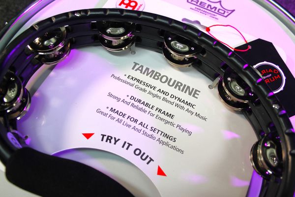 Meinl Traditional Handheld ABS Tambourine Dual Row - Black