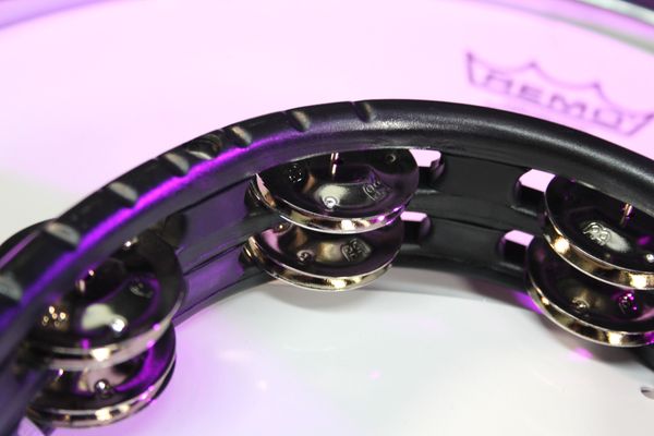 Meinl Traditional Handheld ABS Tambourine Dual Row - Black