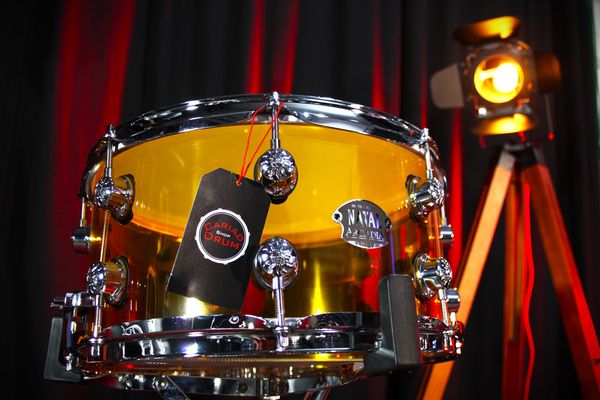 Natal Acrylic 13'' x 6.5'' Snare Drum - Transparent Orange