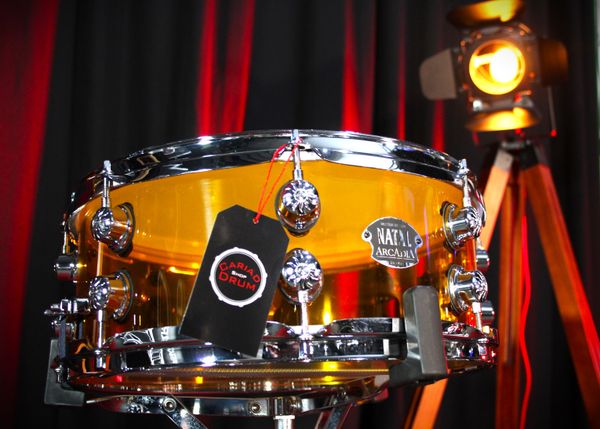 Natal Acrylic 14'' x 5.5 '' Snare Drum - Transparent Orange