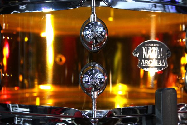 Natal Acrylic 14'' x 5.5 '' Snare Drum - Transparent Orange
