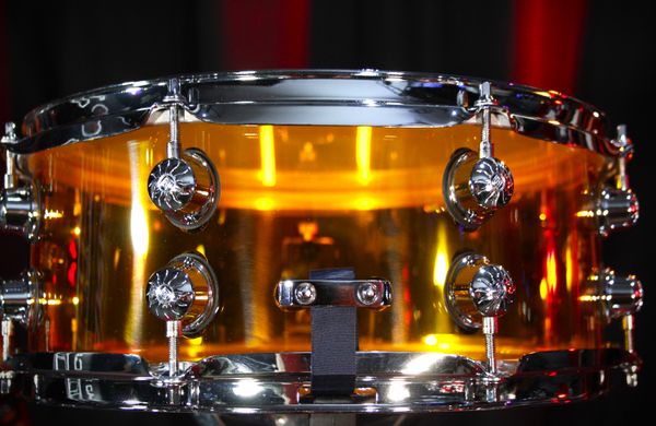 Natal Acrylic 14'' x 5.5 '' Snare Drum - Transparent Orange