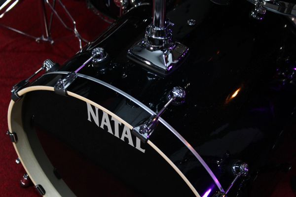 Natal Arcadia 5pc 22” Drum Kit w/Hardware - Black Sparkle