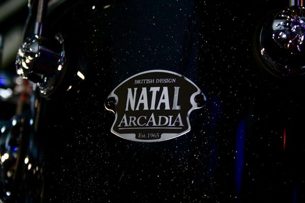 Natal Arcadia 5pc 22” Drum Kit w/Hardware - Black Sparkle
