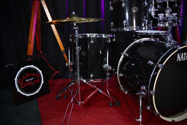 Natal Arcadia 5pc 22” Drum Kit w/Hardware - Black Sparkle