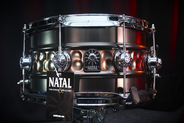 Natal Beaded Hammered Steel 13" x 7" Snare