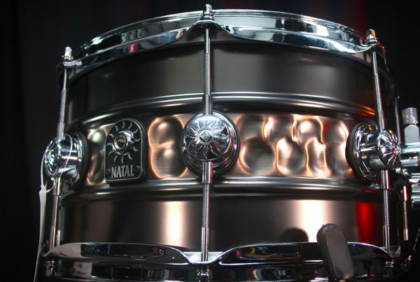 Natal Beaded Hammered Steel 13" x 7" Snare
