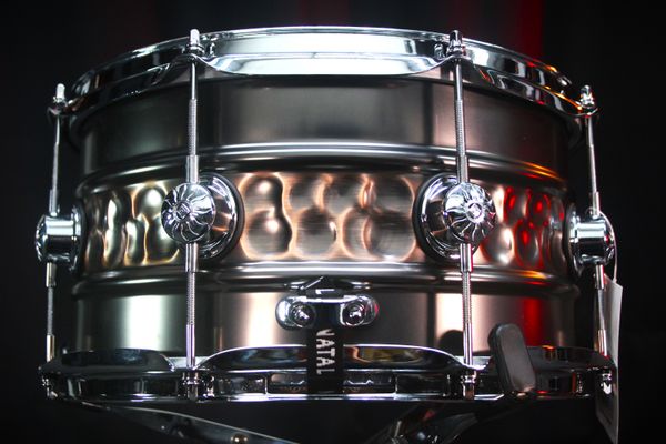 Natal Beaded Hammered Steel 13" x 7" Snare