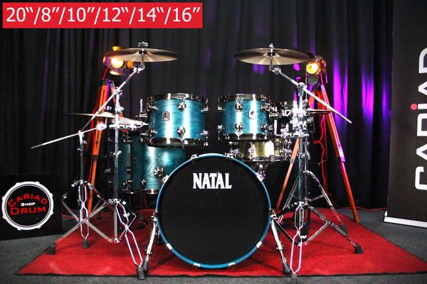 Natal Café Racer 6pc 20''/8''/10''/12''/14''/16'' Shell Pack - Cerulean Blue