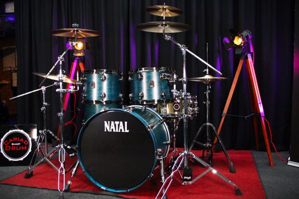 Natal Cage Racer 4pc 22''/10''/12''/14'' Shell Pack - Cerulean Blue