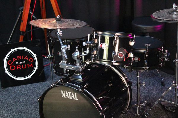 Natal DNA Stealth 18" 4pc Drum Kit - Black