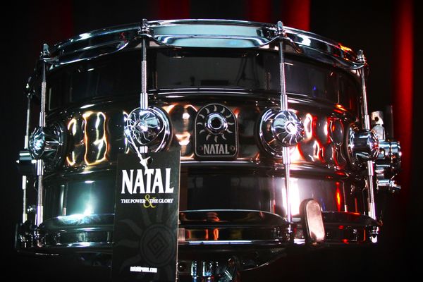 Natal Beaded Hammered Steel 14" x 7" Snare Drum