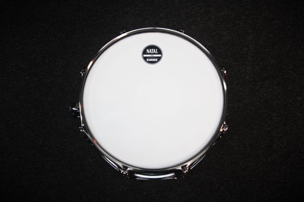 Natal Mappa Burl 13" x 7" Snare Drum - Black Smoked Gloss