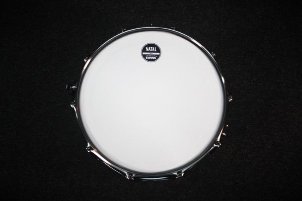 Natal Mappa Burl 14" x 7" Snare Drum - Black Smoked Gloss