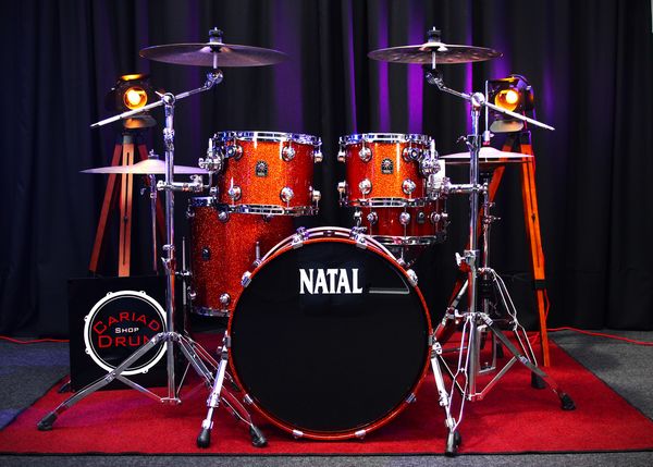 Natal Originals Maple 22'' 4pc Shell Pack - Orange Sparkle