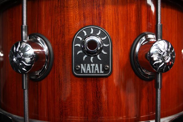 Natal Stave Bubinga 12" x 6.5" Snare Drum - Amber