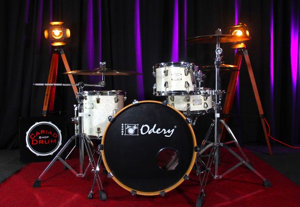 Odery Fluence Jazz 20" 4pc Drum Kit w/ Hardware - White Marine Pearl