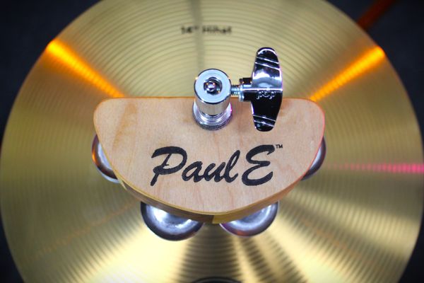 PaulE Min-E #34 Ash/Cherry/Maple/Walnut Jingle Block w/ Stainless Steel Jingles