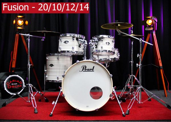 Pearl Export Fusion 5pc Drum Kit - Slipstream White