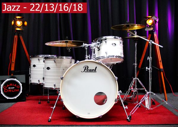Pearl Export Jazz Extra Tom 5pc Drum Kit - Slipstream White
