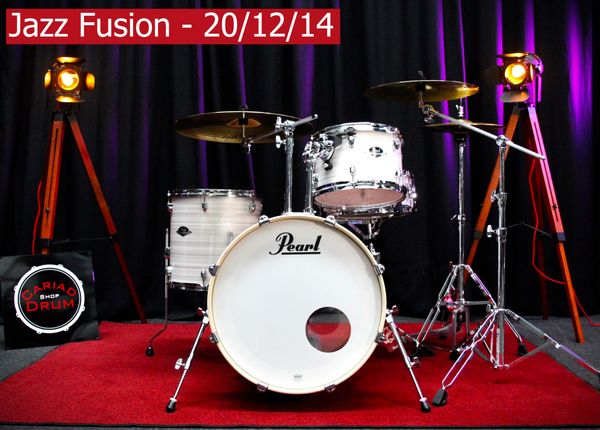 Pearl Export Jazz Fusion 4pc Drum Kit - Slipstream White
